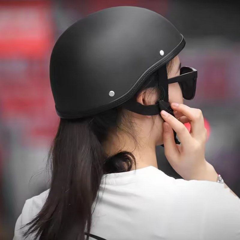 Load image into Gallery viewer, Vintage Motorcycle CruiserHalf Half Helmet

