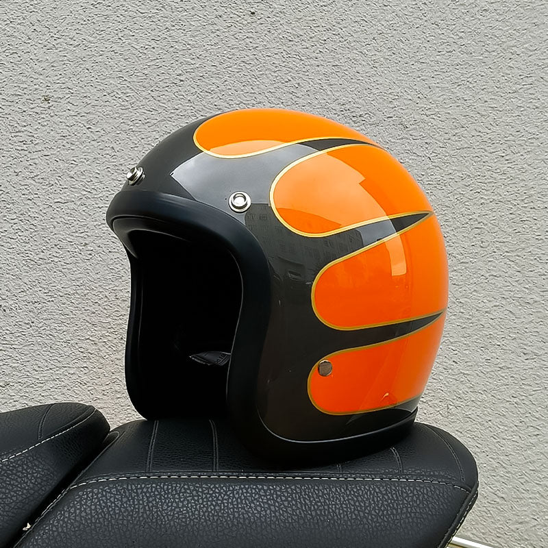 Load image into Gallery viewer, Low Profile Vintage Motorcycle Helmet - DOT Approved
