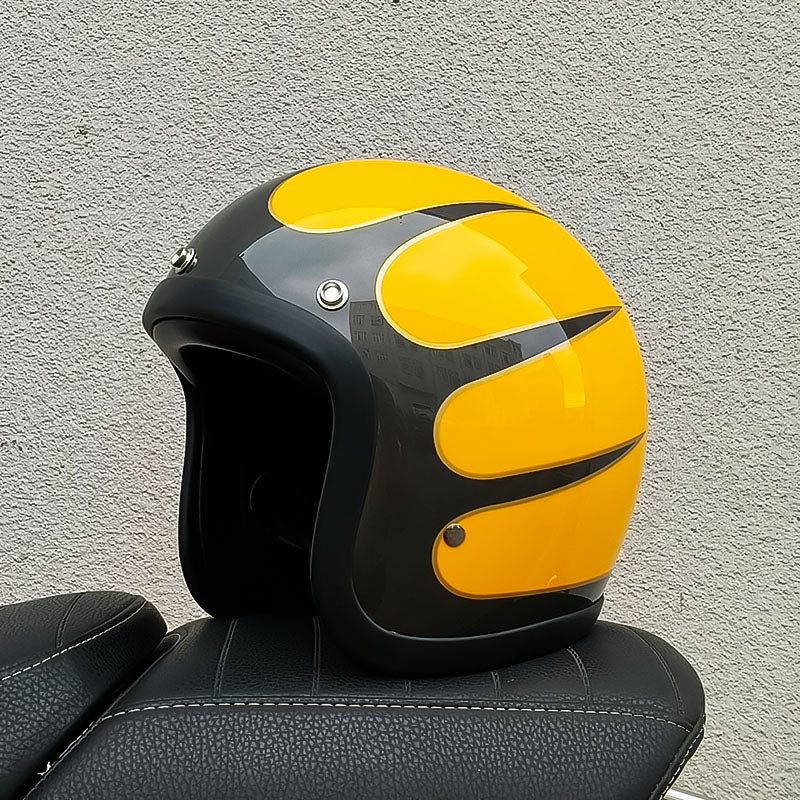 Load image into Gallery viewer, Low Profile Vintage Motorcycle Helmet - DOT Approved
