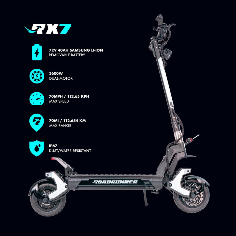 Cargue la imagen en el visor de la galería, RX7 Electric Scooter - RoadRunner Scooters
