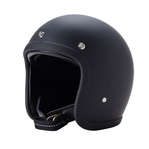 Low Profile Vintage Motorcycle Helmet - DOT Approved