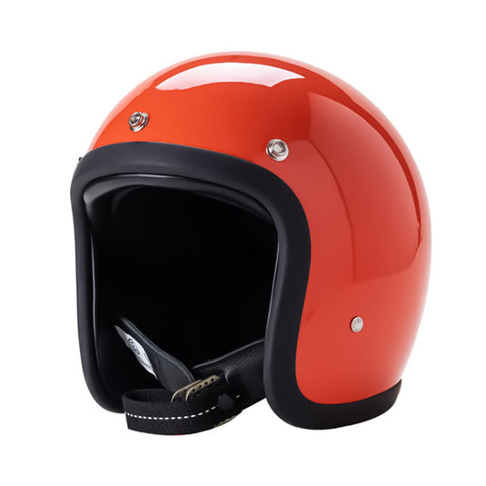 Low Profile Vintage Motorcycle Helmet - DOT Approved