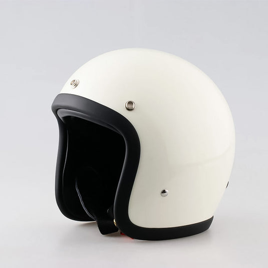 Low Profile Vintage Motorcycle Helmet - DOT Approved