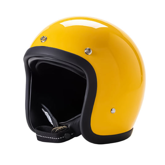 Low Profile Vintage Motorcycle Helmet - DOT Approved